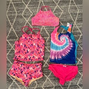 LANDS END Girls Swimsuit LOT size 10